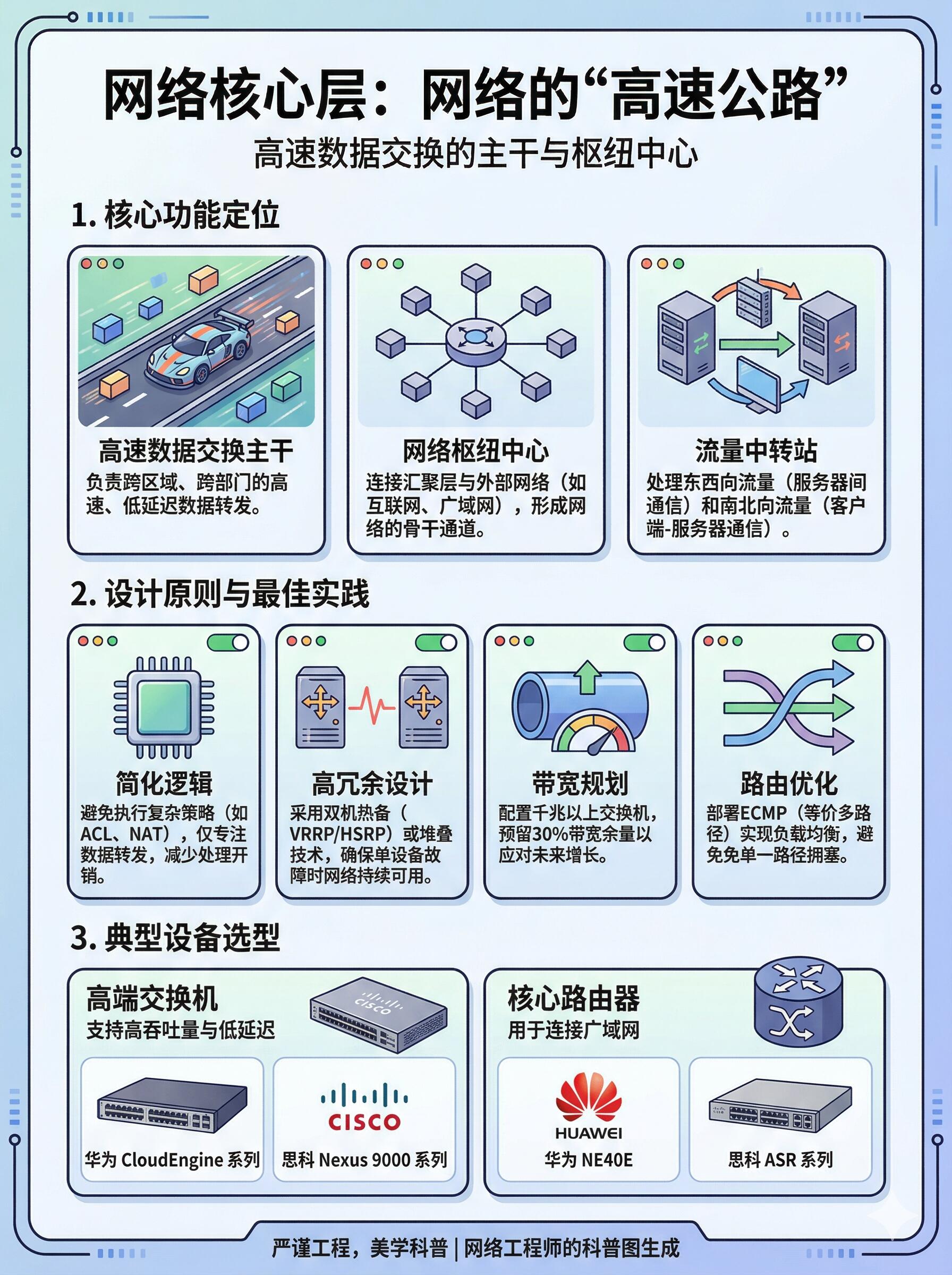企业级网络架构设计方案完整详解(通用标准化方案，适配中小 / 中大型企业)