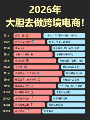 跨境电商平台入门完整指南(2026 零基础新手完整版)