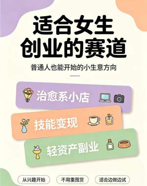 女性创业项目完整指南|零基础实战手册