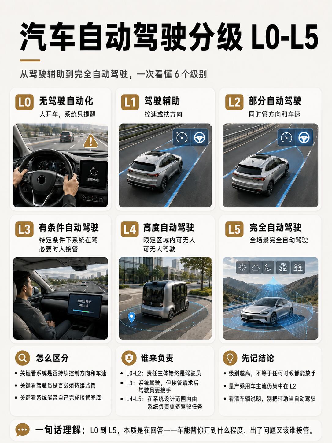2025自动驾驶级别划分全面解析|L0-L5分级标准(最新国标版)